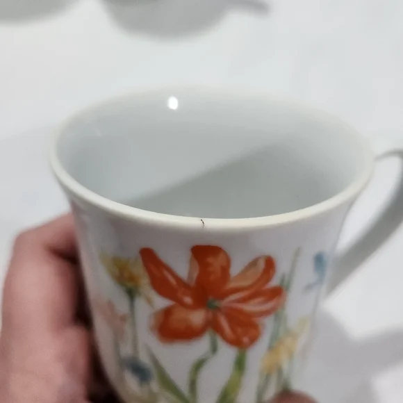 Tivoli Tuscany Mugs Fine China Made in Japan Wildflowers Floral Coffee Tea or Me - Picture 11 of 17